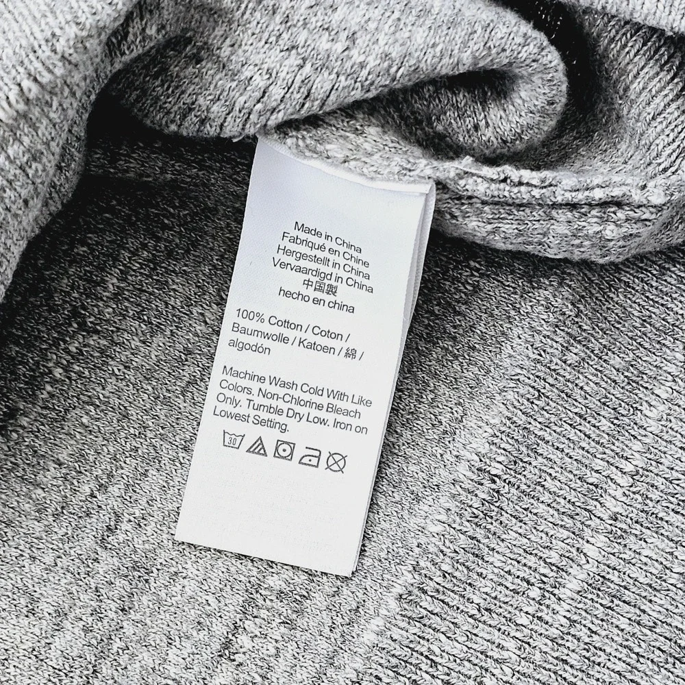 Knit for‎ J.Crew Mens XL Gray Coastal Fisherman Style Cozy Crewneck Sweater